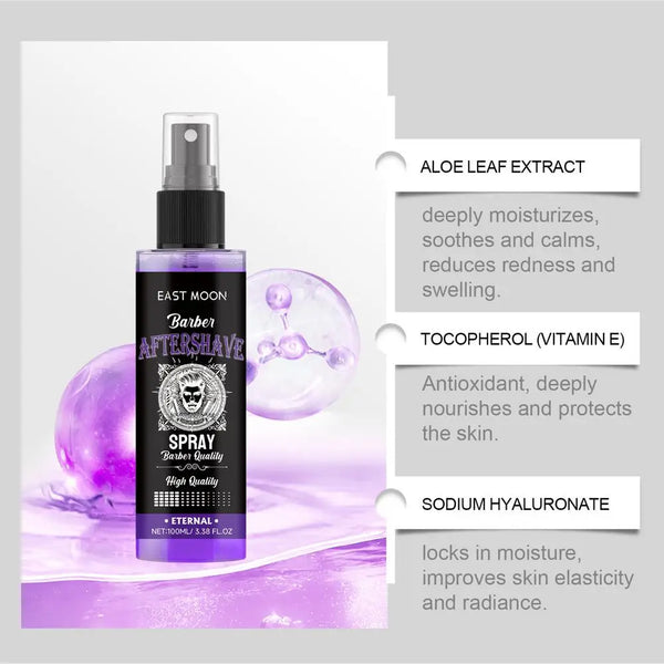 Brand-new Deep Moisturizing Men's Aftershave Spray Hydrate Groomed Repair Soothing Damaged Beard Care Men's After Shave Spray