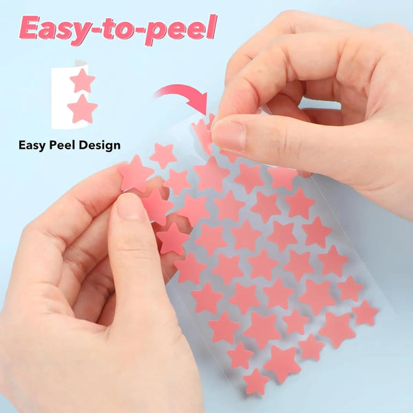 240pcs Star Shape Pimple Colorful Hydrocolloid Acne Patches Facial Skin Care Isolate Air Pollution Closed Acne Blemishes Cover