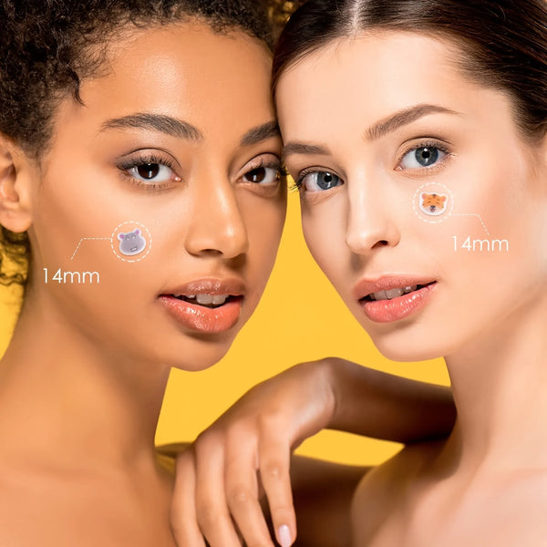 120 invisible acne patches with cute animal designs that cover acne marks and feature a waterproof design.