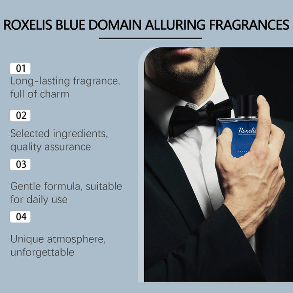 ROXELIS 50ML Blue Domain Alluring Fragrances High-Quality Ingredients Bring Ahigh-end Fragrance Experience