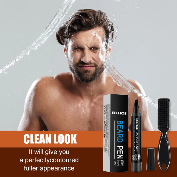 Beard Fillering Pen Kit Thicken Stubble Long Lasting Repair Hairline Natural Beauty Waterproof Moustache Coloring Styling Pencil