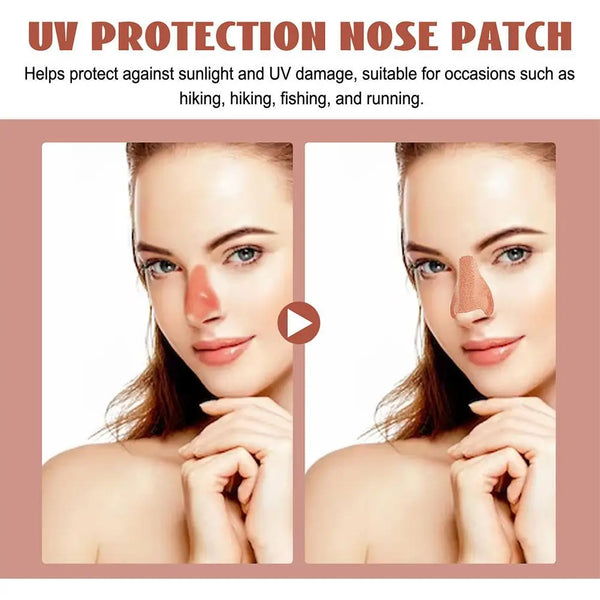 24pcs Sunscreen Nose Patch Summer Outdoor Breathable Nose Skin Sun Protection Patch UV Protection Nose Mask Skincare Korea