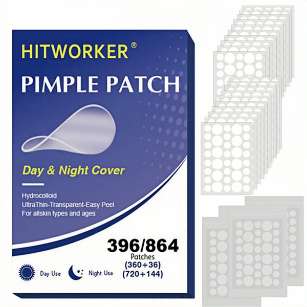 864 Day and Night Acne Patches - Gentle and non-irritating acne patches to clear acne and cover blemishes - 396 Day and Night Ro